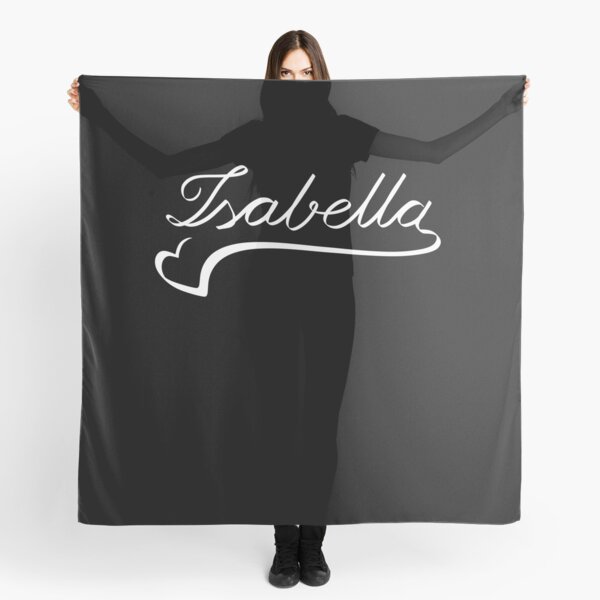 Item preview, ISABELLA NAME HEART LINE ART | Baby love unique proposal designed and sold by yourtravelguide.