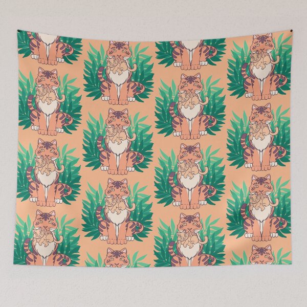 Item preview, Jungle Tiger And Cat designed and sold by SabrinaSana.