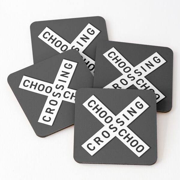 Item preview, Choo-choo Railroad Crossing Sign for Train Enthusiasts designed and sold by ClickForMore.