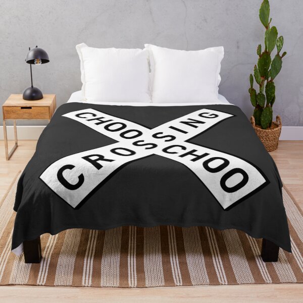 Item preview, Choo-choo Railroad Crossing Sign for Train Enthusiasts designed and sold by ClickForMore.
