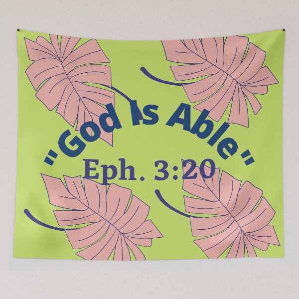Item preview, God Is Able-Ephesians 3:20 designed and sold by tellit24seven.