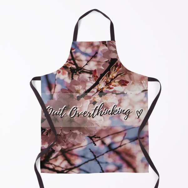Item preview, Quit Overthinking Quote with Cherry Blossoms designed and sold by JLPhotographer.