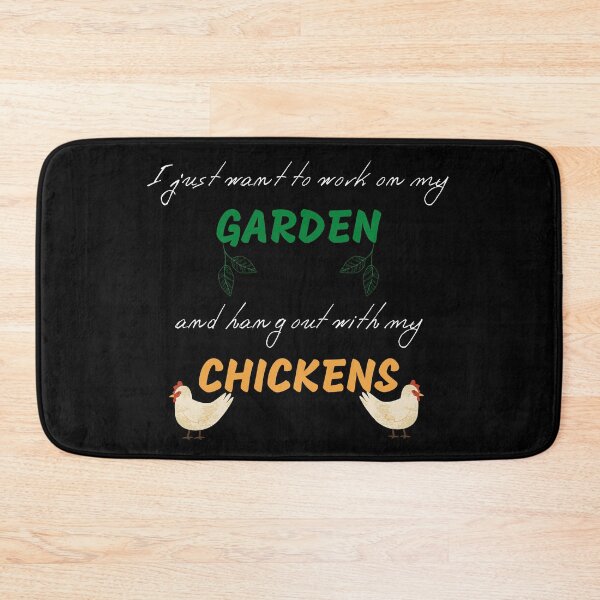 Item preview, I just want to work in my garden and hang out with my chickens designed and sold by SimpleUniverse.