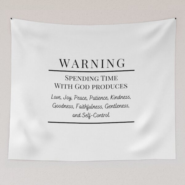 Item preview, Warning Spending Time with God Funny Christian Design designed and sold by dkgivens.