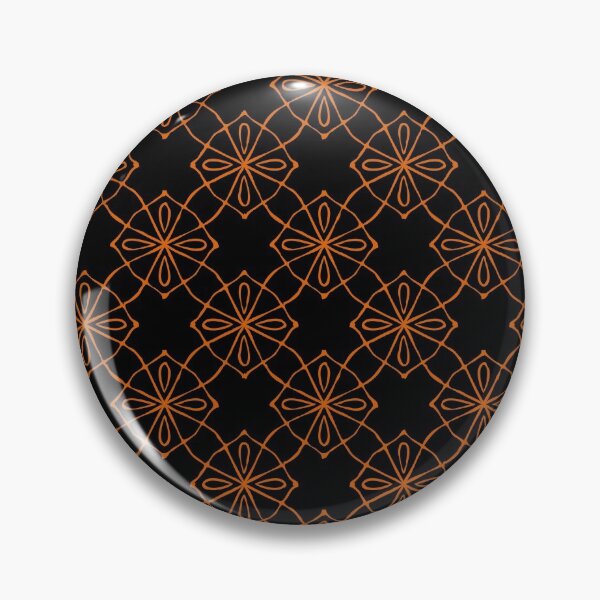 Item preview,  Geometric Pattern  Linked  Black Orange designed and sold by Antava.