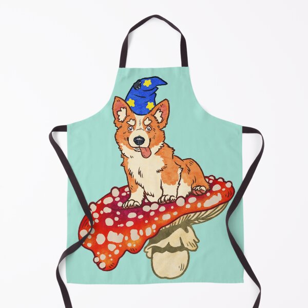 Item preview, Derpy Corgi Wizard on Red Spotted Mushroom designed and sold by Jessuh.