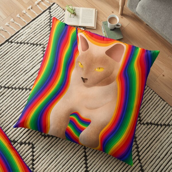 Lilac Burmese Floor Pillow