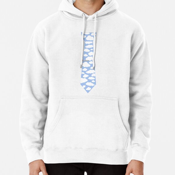 blue hoodie white strings