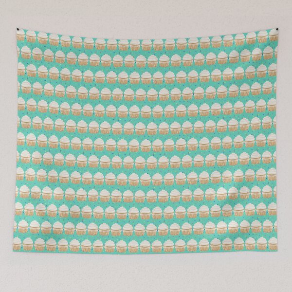 Item preview, Vanilla Cupcake Rows with Sprinkles - Green designed and sold by HB Loves Crafts.