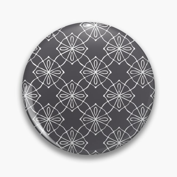 Item preview,  Geometric Pattern Linked Grey White designed and sold by Antava.
