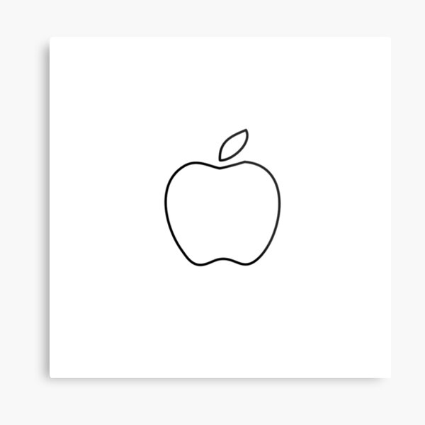 How to Draw the Apple Logo, Apple Logo, Coloring Page, Trace Drawing