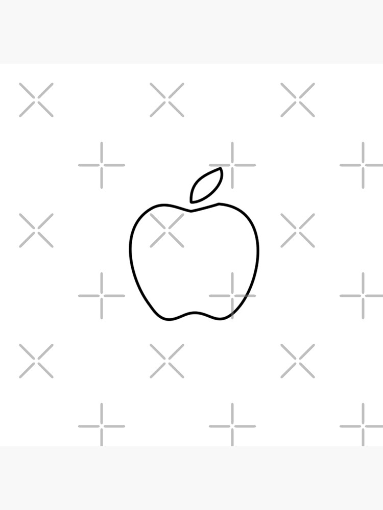 Line Art - Apple Logo Background - CleanPNG / KissPNG