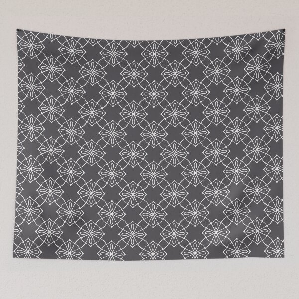 Item preview,  Geometric Pattern Linked Grey White designed and sold by Antava.