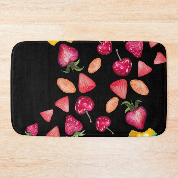 Item preview, Watercolor Fruits splash, strawberries, cherries, watermelon slices designed and sold by IngaDesign.