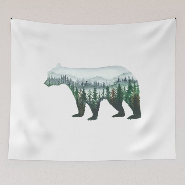 Item preview, Bear Silhouette designed and sold by sarahvogelart.