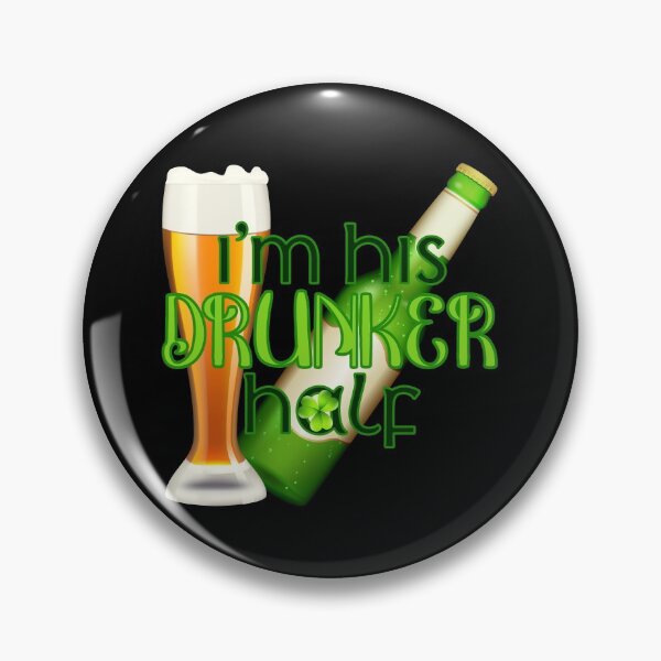 Item preview, I’m His Drunker Half! (on Black) designed and sold by PawsitiveMum.