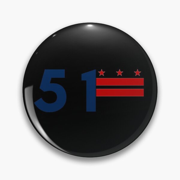 Item preview, DC Statehood 51 flag designed and sold by MinimalTag.