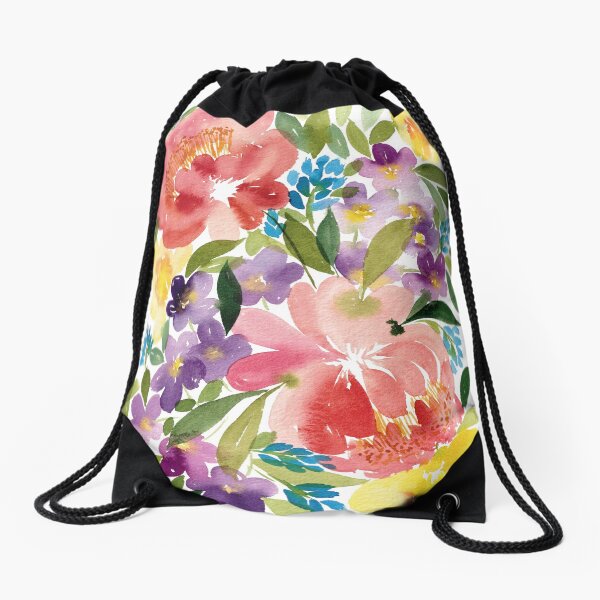 Aperçu de l'œuvre Explosion florale aquarelle créée et vendue par MinaP.
