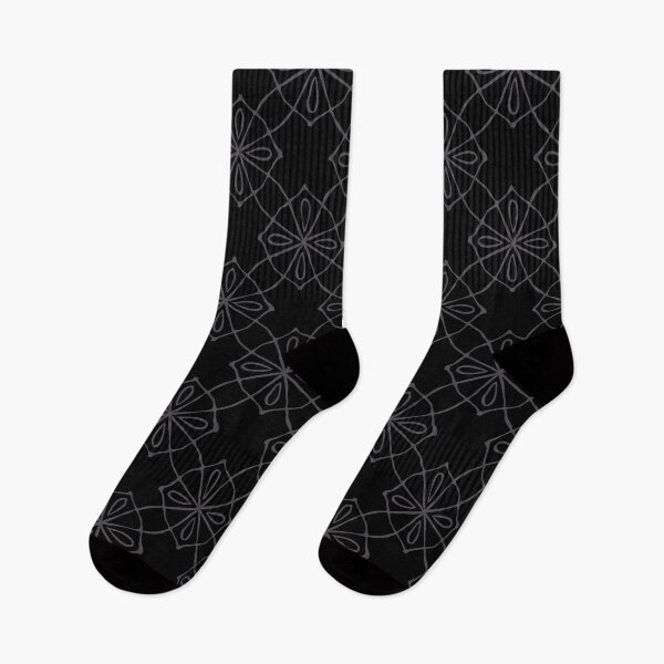 Item preview,  Geometric Pattern Linked  Black Grey designed and sold by Antava.