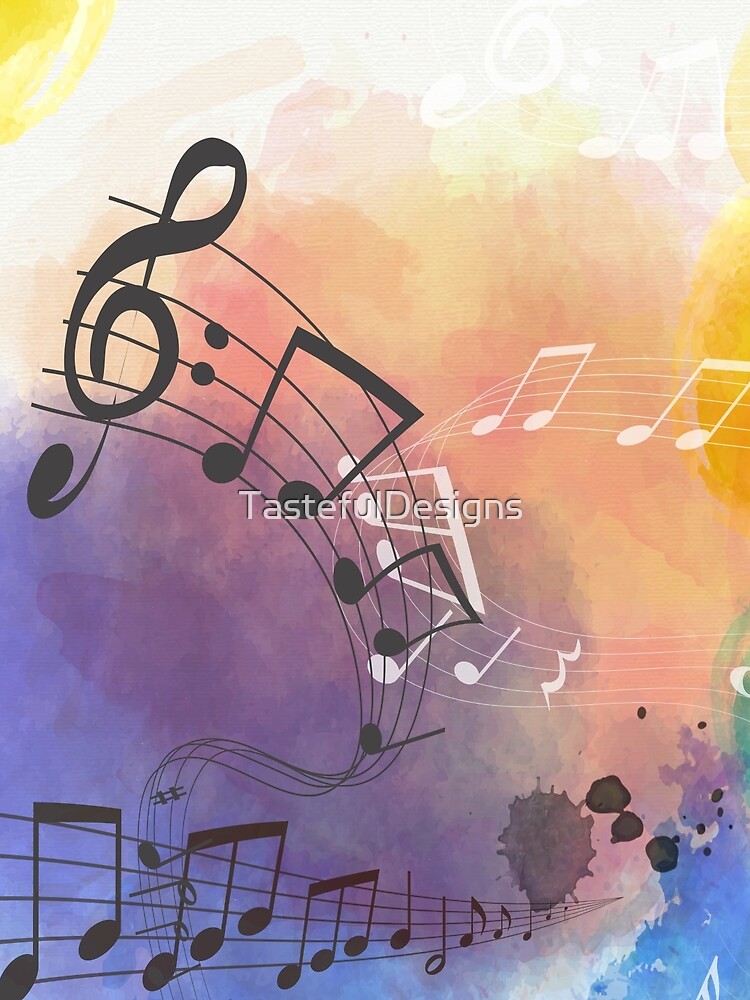 Watercolor Musical Note Symbols by TastefulDesigns