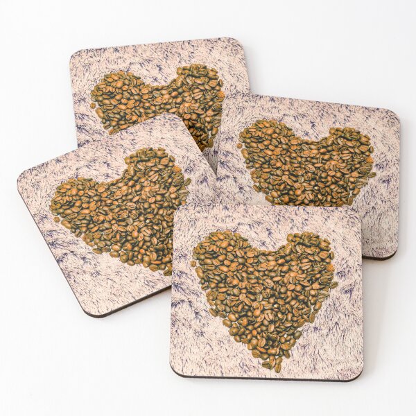 Item preview, Heart shaped coffee beans designed and sold by SzendeB.