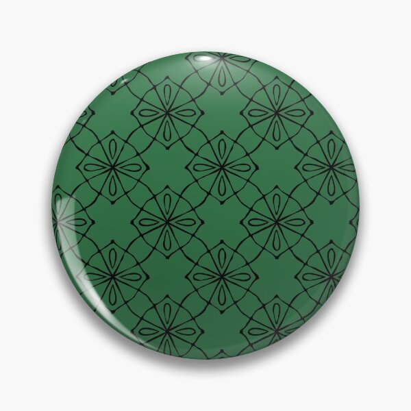 Item preview,  Geometric Pattern Linked Green Black designed and sold by Antava.