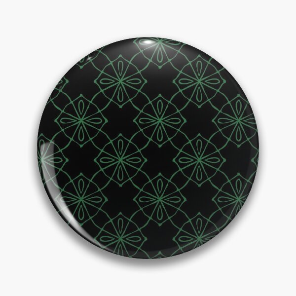 Item preview,   Geometric Pattern Linked  Black Green designed and sold by Antava.