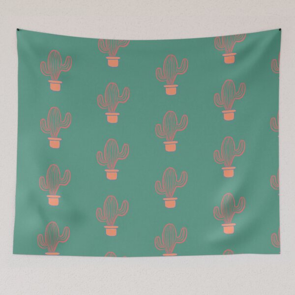 Item preview, Orange and green cactus designed and sold by Attenborough_Fan.