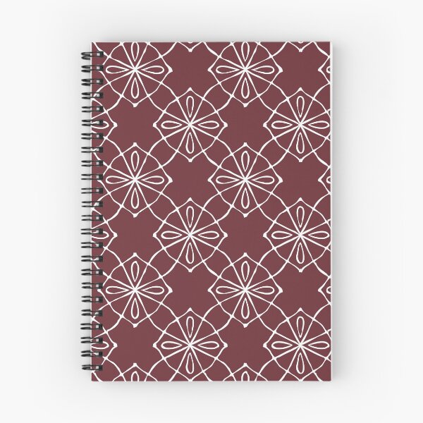 Item preview,  Geometric Pattern  Linked Burgundy White designed and sold by Antava.