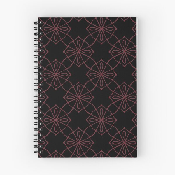Item preview, Geometric Pattern Linked Black Burgundy designed and sold by Antava.