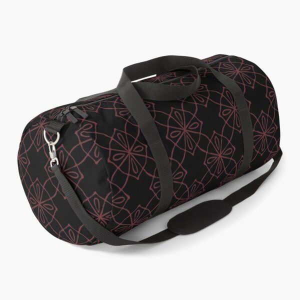 Item preview, Geometric Pattern Linked Black Burgundy designed and sold by Antava.
