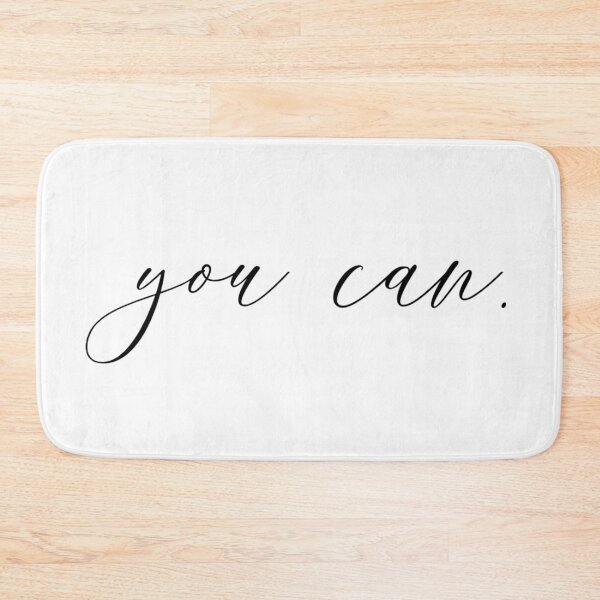 Item preview, Motivational Quotes You Can - Minimalistic Text Black and White designed and sold by Schka.