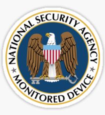 NSA Monitored Device - High Definition! Sticker