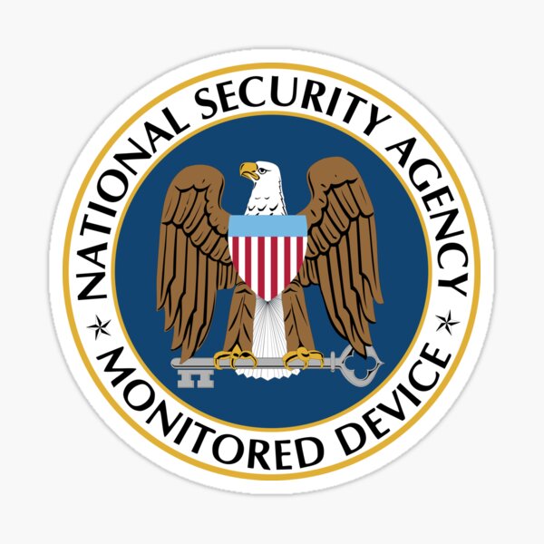 NSA Monitored Device - High Definition! Sticker