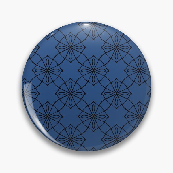 Item preview,  Geometric Pattern Linked Blue Black designed and sold by Antava.