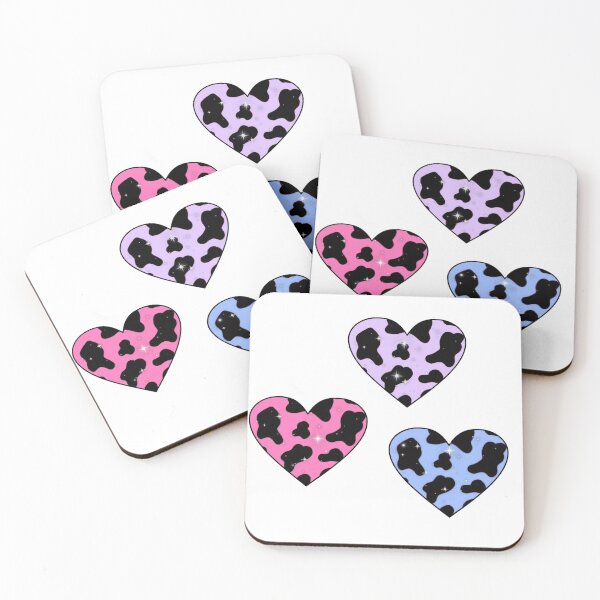 Item preview, bi flag colors sparkly hearts designed and sold by samar-n.