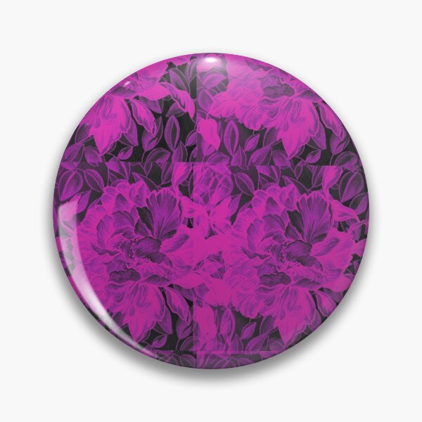 Item preview, Magenta Rose Damask on Black designed and sold by AlteredAtelier.
