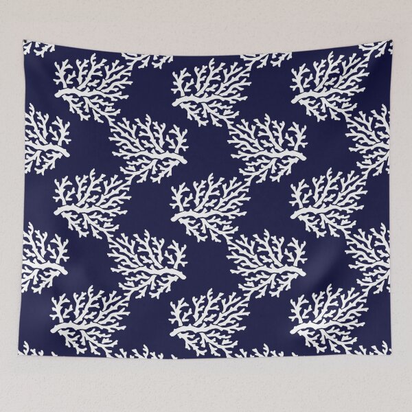Item preview, Blue and white coral designed and sold by IoanaHraball.