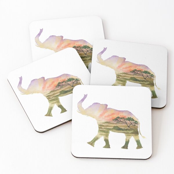 Item preview, Baby Elephant Silhouette designed and sold by sarahvogelart.
