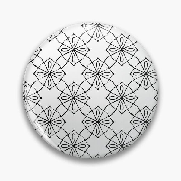Item preview,  Geometric Pattern  Linked White Black designed and sold by Antava.