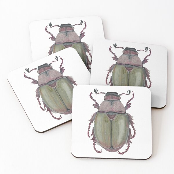 Item preview, Apple Fairy Chafer Beetle (Proagopertha lucidula) designed and sold by beetlelady.