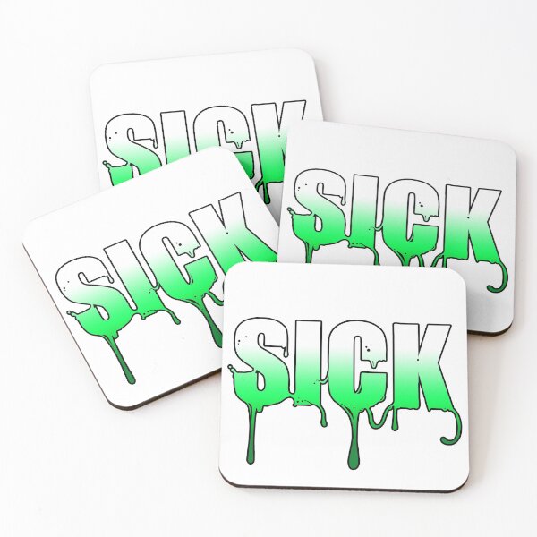 Item preview, SICK Green and White designed and sold by LeonLambyArt.