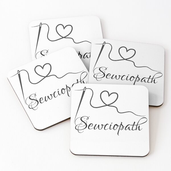 Item preview, Sewciopath (Black Text) designed and sold by SquishStitches.