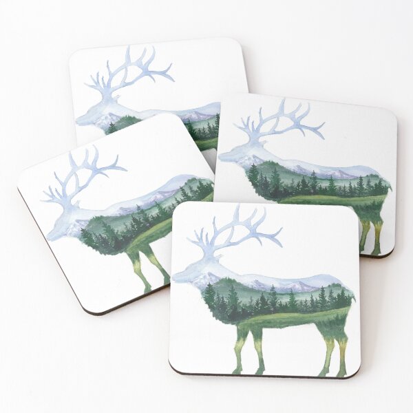 Item preview, Elk Silhouette designed and sold by sarahvogelart.