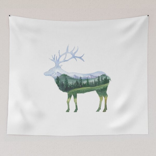 Item preview, Elk Silhouette designed and sold by sarahvogelart.