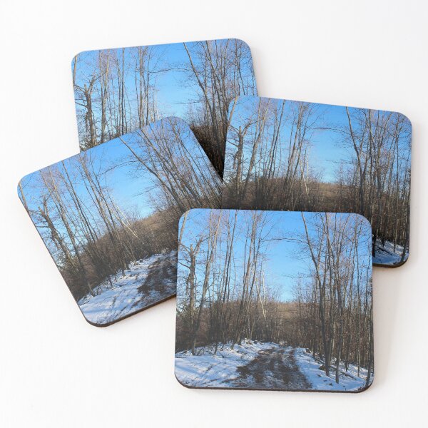 Item preview, Forest road through the forest in winter designed and sold by Mahirov Shop.