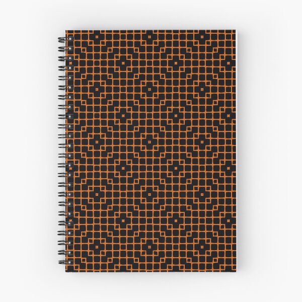 Item preview, Geometric Pattern Mesh Black Orange designed and sold by Antava.