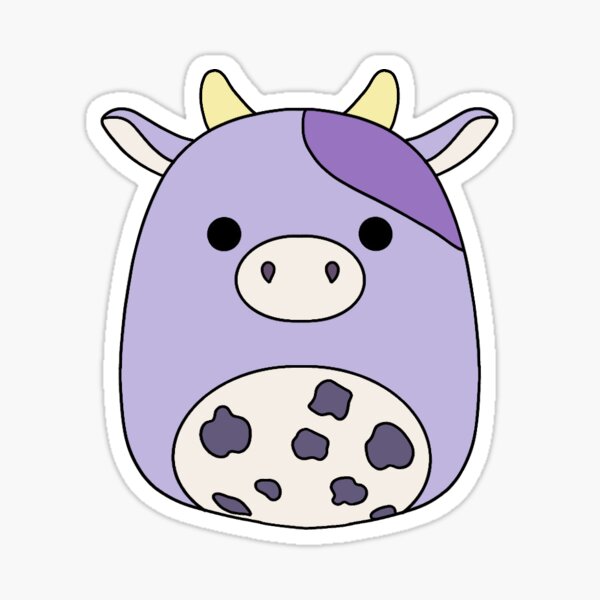 blue squishmallow cow