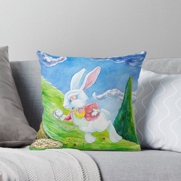 Vista previa del artículo con la obra «¡Oh querido! ¡Llegaré tarde! (Alicia y el conejo blanco)», diseñado y vendido por Wil Zender.