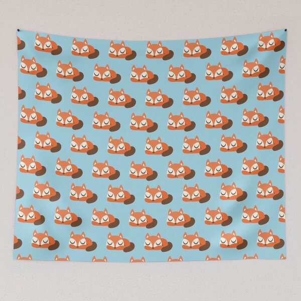 Item preview, Sleeping Fox - Blue designed and sold by jsongdesign.